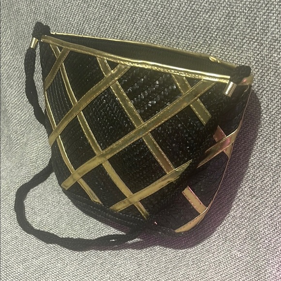 Worthington Black and Gold Geometric Shoulder Bag - Picture 4 of 14